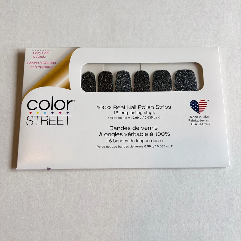 *Retired* Color Street: Mind Matters | Dark Gray Silver Glitter Winter Fall - Picture 3 of 16